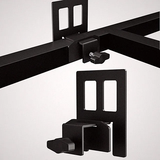 6 PCS Black Mattress Gaskets, Non-Slip Gripper, Metal Bed Frame, Slide Stopper