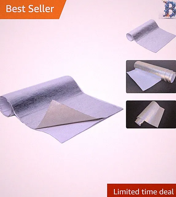 Aluminized Heat Shield Thermal Barrier 12''x24'' - High Temp Protection Blanket