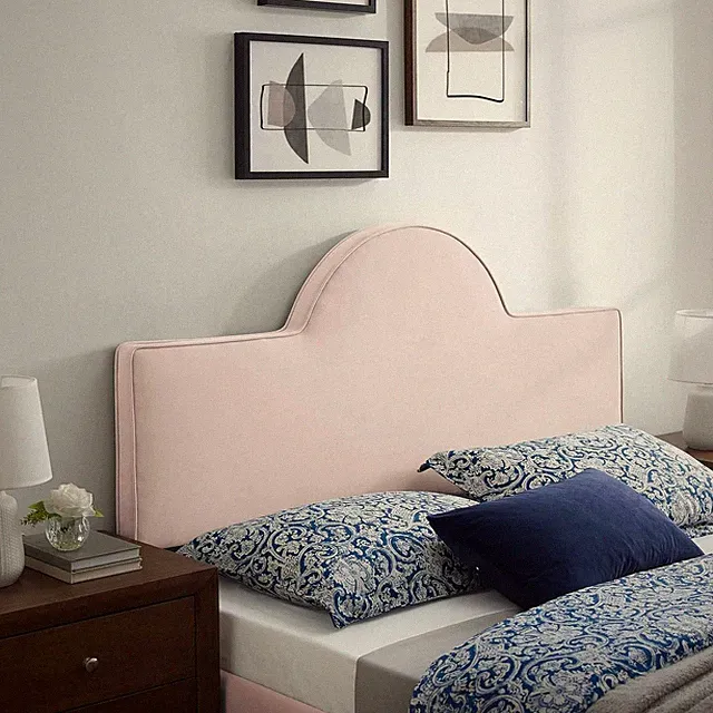 Dawn Pink Performance Velvet Headboard for King/California King Beds