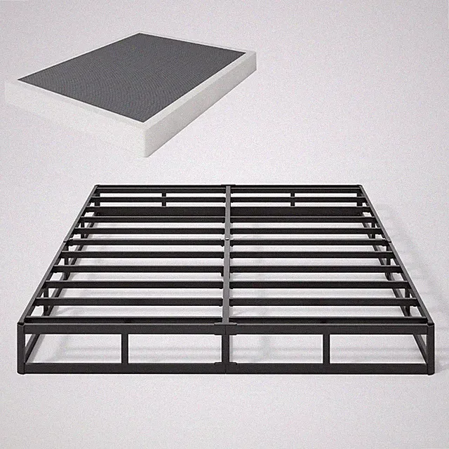 Heavy Duty 7-Inch King Box Spring with Easy Clean Cover - No Noise, Easy Assembl