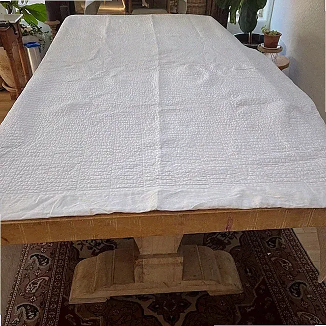 Real Simple Cotton Quilt Textured Bedspread Coverlet 90" x 78" Quilted Bedcover