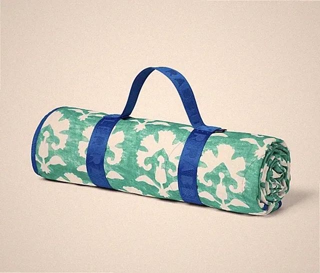 Roller Rabbit X Target SOLD OUT Stamped Floral Reversible Picnic Blanket NWT HTF