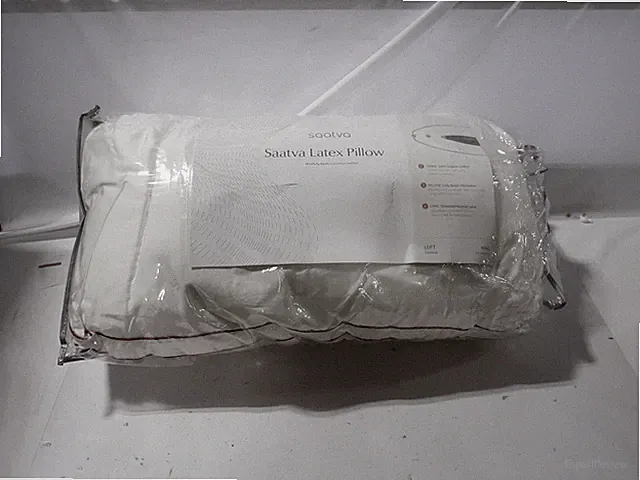 Saatva Latex Pillow King 18x34 Organic Cotton Cover Shredded Latex