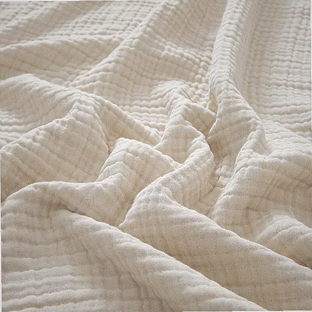 Soft 4-Layer Cotton Throw, Lightweight & Skin-Friendly